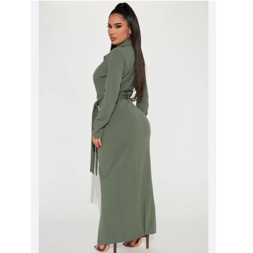 Fashion Nova Alyana Maxi Dress Green XL - Picture 2 of 7